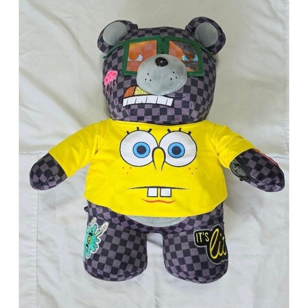 Sprayground Spongebob Money Teddy Bear Backpack Plush Nickelodeon (No Straps)